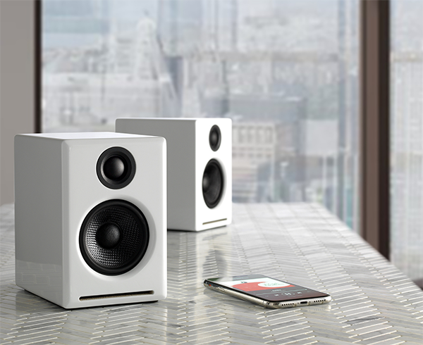 AudioEngine A2+ ลำโพงขนาดเล็กไร้สาย Hi-End Wireless Speaker System คุณภาพสูง กำลังขับ 60w Bluetooth 5.0 aptX