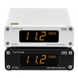 TOPPING D10S แอมป์หูฟังตั้งโต๊ะแบบ USB ระดับ Hi-Res รองรับ DSD256 384kHz/32-bit
