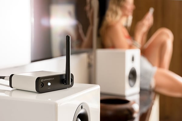 Audioengine B-Fi Multi-Room Music Streamer เครื่องรับสัญญาณ Wi-Fi สำหรับลำโพง สำหรับสตรีมเพลงจากแอพ Tidal หรือ Spotify