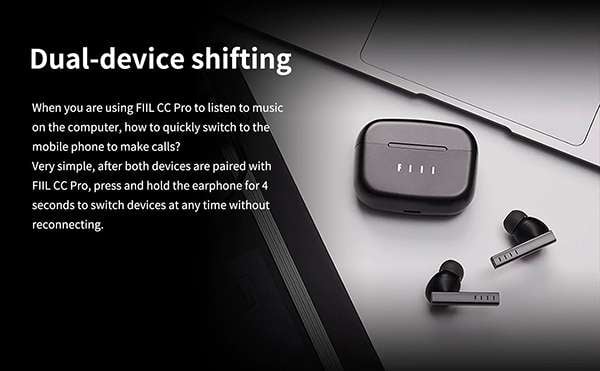 FIIL CC Pro หูฟังเอียร์บัดไร้สาย รองรับ Bluetooth 5.2 AAC SBC