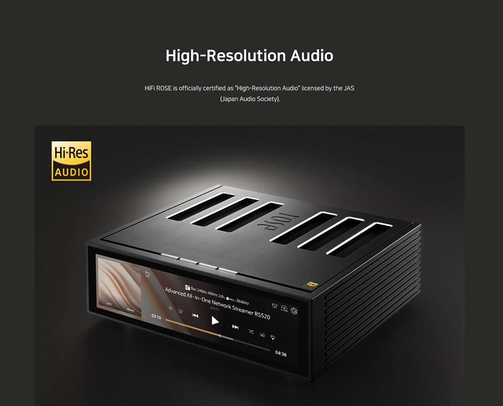 HiFi Rose RS-520 เครื่องเล่นเพลงแบบ All-In-One Network Streamer + DAC + Amplifier