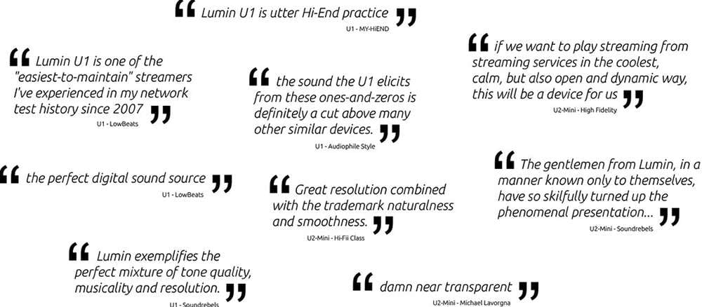 Lumin U2 เครื่องเล่นสตรีมเมอร์แบบ Digital มาพร้อม DAC ภายในตัว