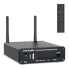Fosi Audio T10 Bluetooth Power Amplifier แบบ 2.1CH รองรับ Wi-Fi Bluetooth 5.0